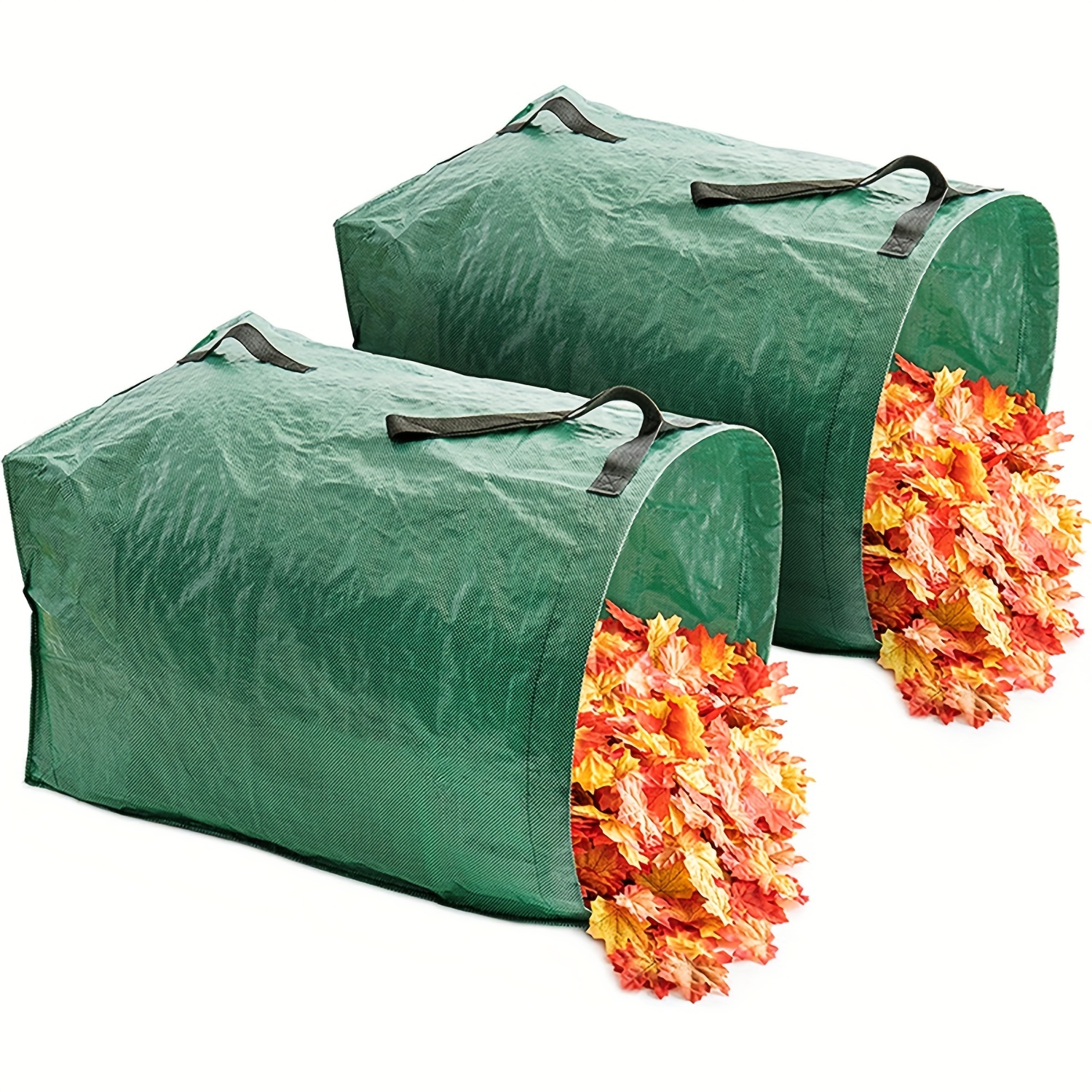 1PC, Large Garden Picker-Type Gardening Bags For Leaf Pickup, Heavy Duty  Reusable Flat Yard Waste Bags, Yard Waste Container With Reinforced Carrying