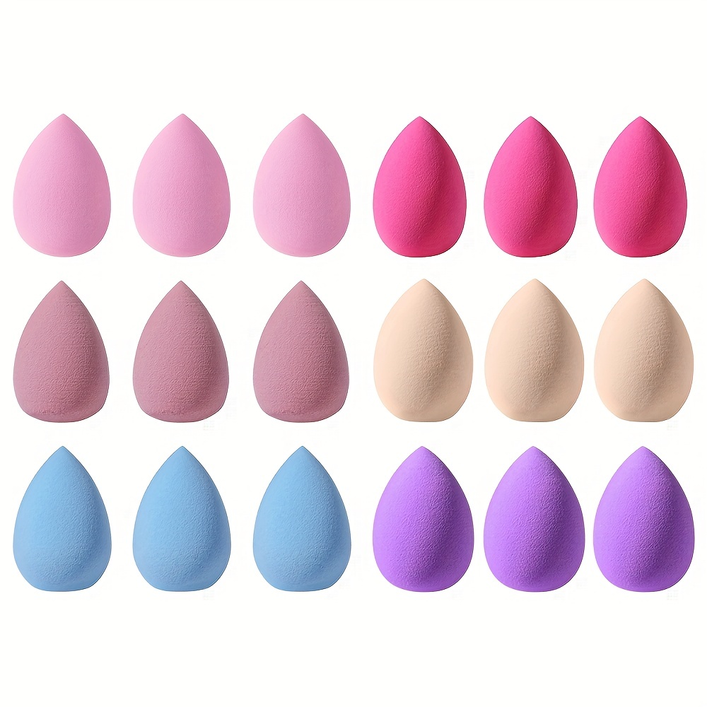 

18pcs Soft Mini Beauty Sponge Blender Set - Wet And Dry Use For Powder, Cream, And Liquid Application - Perfect For Makeup Starters And Lovers