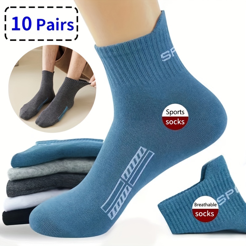 Men's High Quality Socks Casual Breathable Comfy Sweat - Temu