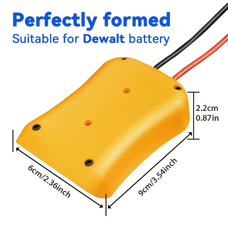 Conector de alimentación base para batería DIY para batería DeWalt 18V/20V