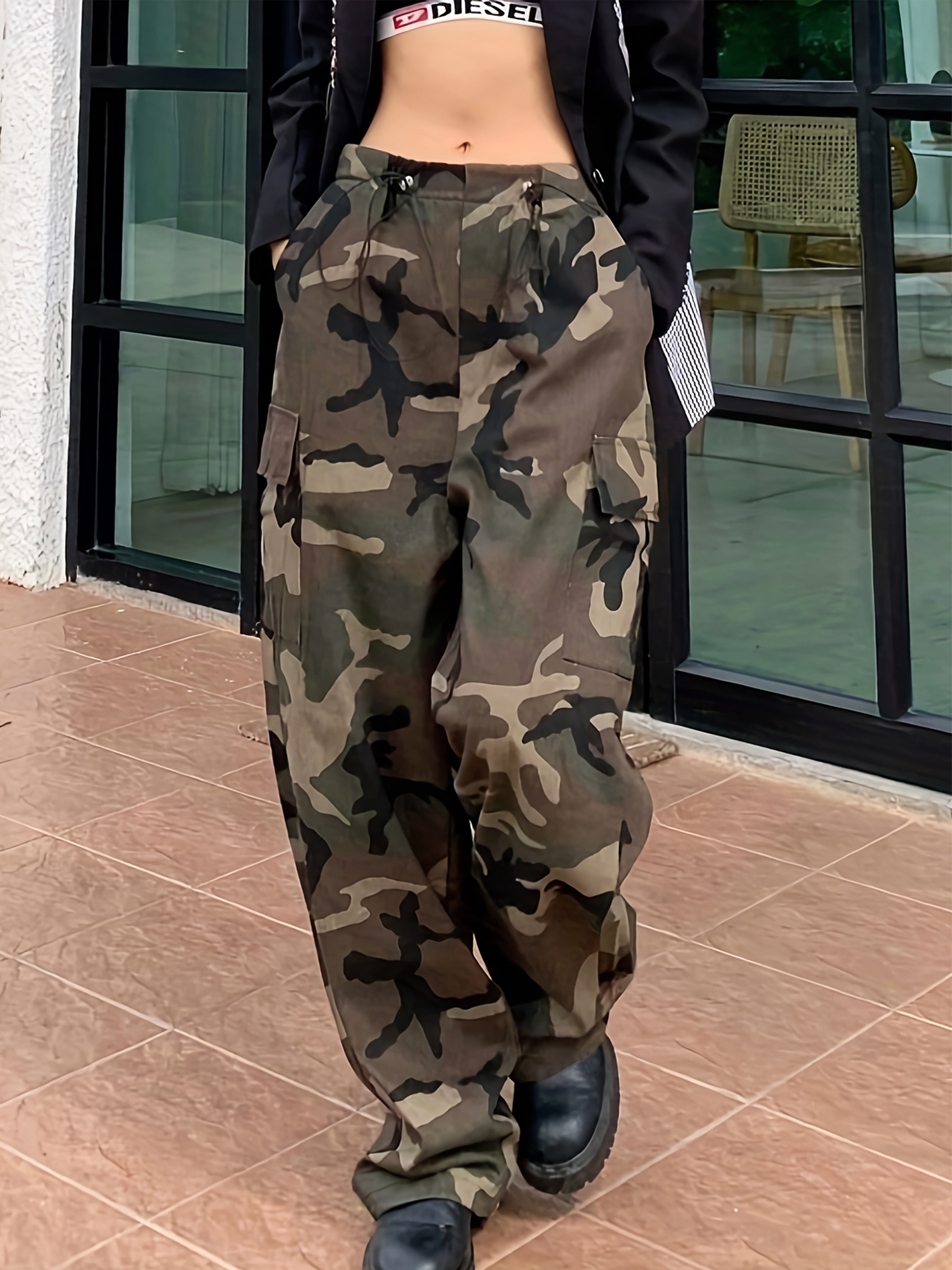 Trendy Camouflage Cargo Pants Men's Camo Tactical Multi Flap - Temu