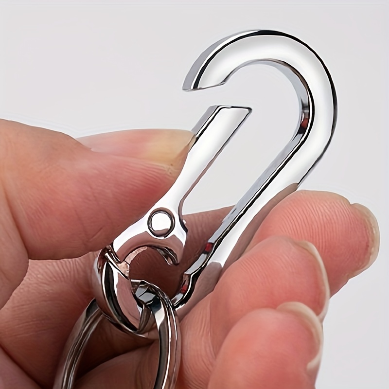 2/6pcs Carabiner Key Chain Clip, Aluminum Car Backpack Keychain Clip  Outdoor Camping Key Buckle Clip Hook For Women Men