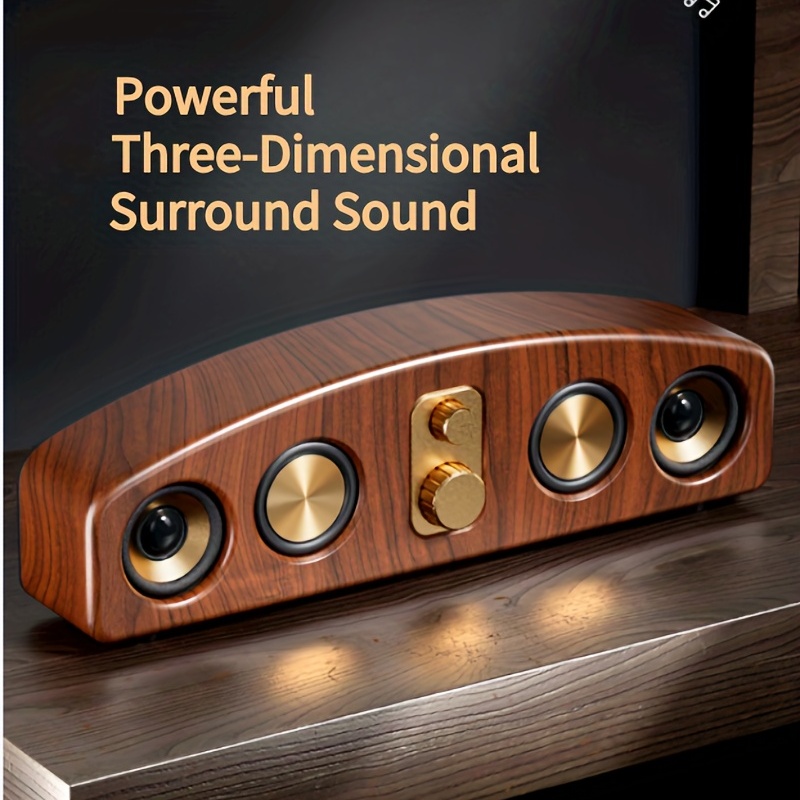 40W Amovible Soundbar Haut-Parleur TV, Barres De Son sans Fil Bluetooth  avec Le Système Audio Stéréo Surround Sound System 3D Home Theater avec