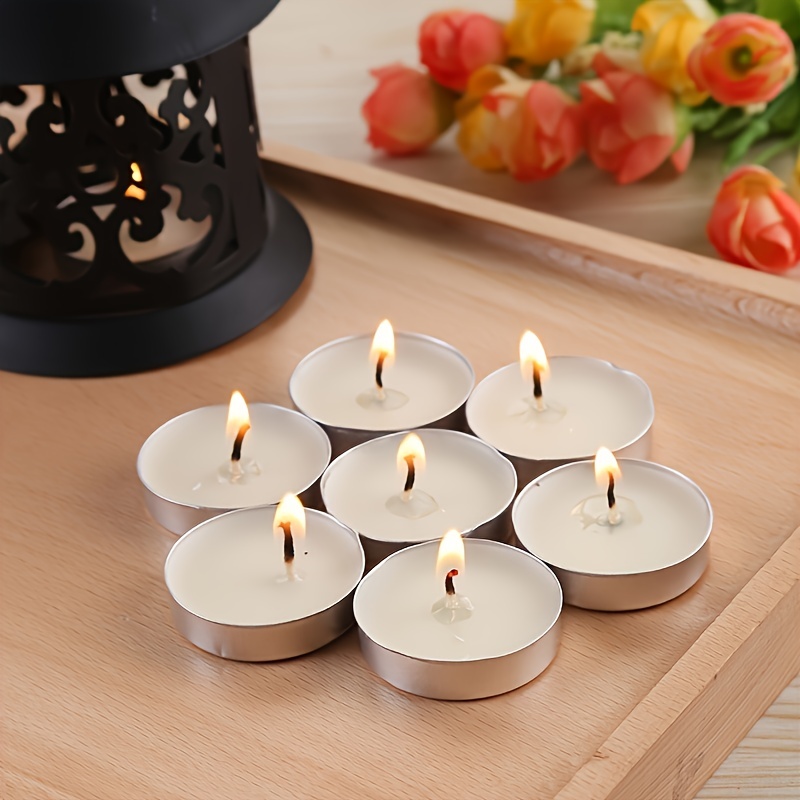 Small Candles Long lasting White Tea Wax Candles– Perfect - Temu
