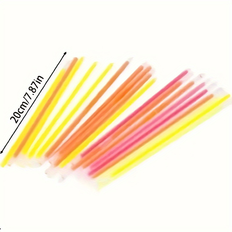 100 Pcs Glow Sticks, 20cm Multicolor Fluorescent Bracelets With