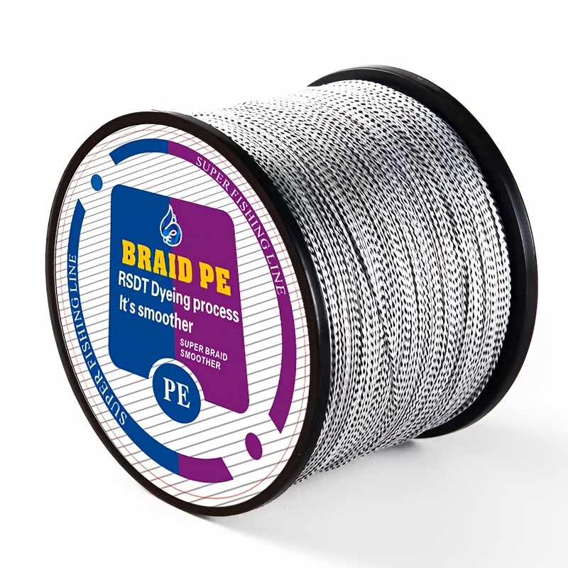 1pc 4-Strand Multifilament PE Anti-abrasion Braided Line, 500m/1640ft  Fishing Line, 10/20/30/40/80lb For Smooth Long Casting