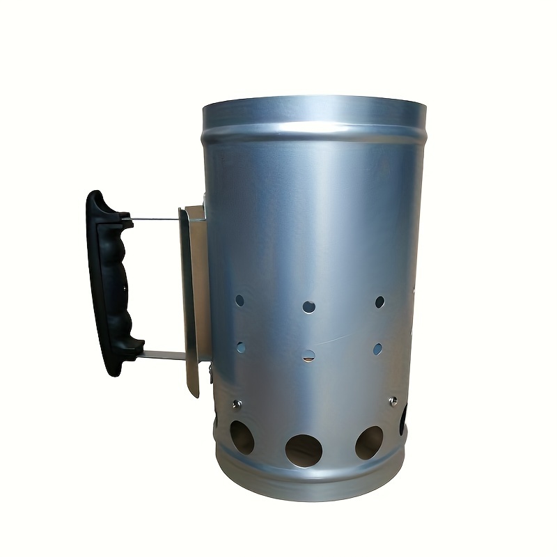 10022808 XL - Arrancador de chimenea de carbón, acero, encendedor de  barbacoa, estufa, alto x diámetro: 11.8 x 7.5 in, encendido para parrilla