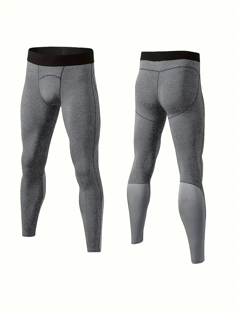 Men's Compression Pants Athletic Leggings Workout Gym Tights - Temu Canada
