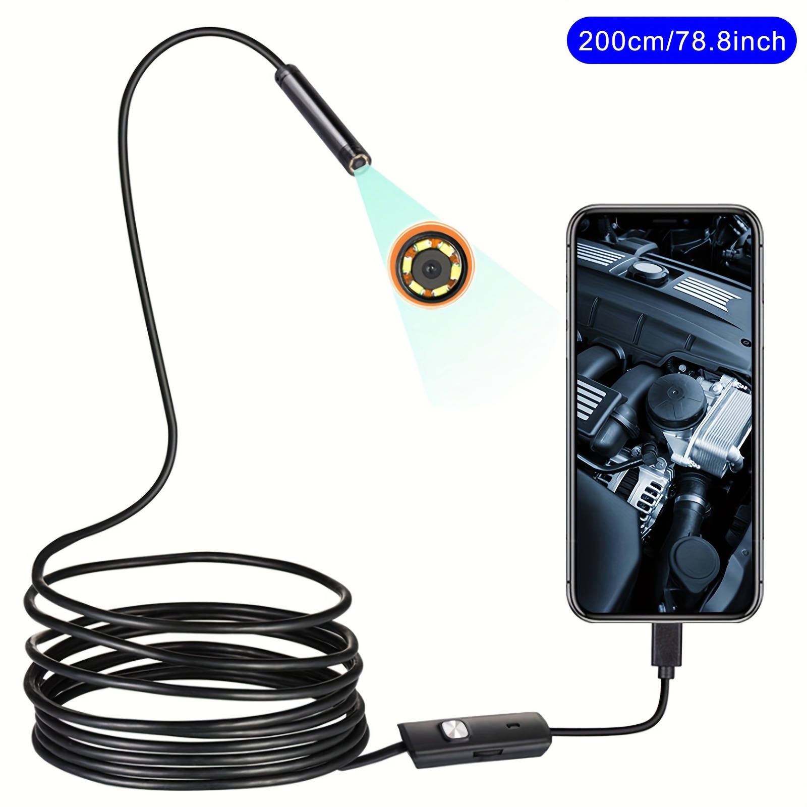 2 IN 1 2M Endoscope 7MM Endoscope HD USB Android Endoscopio OTG IP67  Android Borescope USB Endoskop Inspection Camera From Sellerbest, $4.75