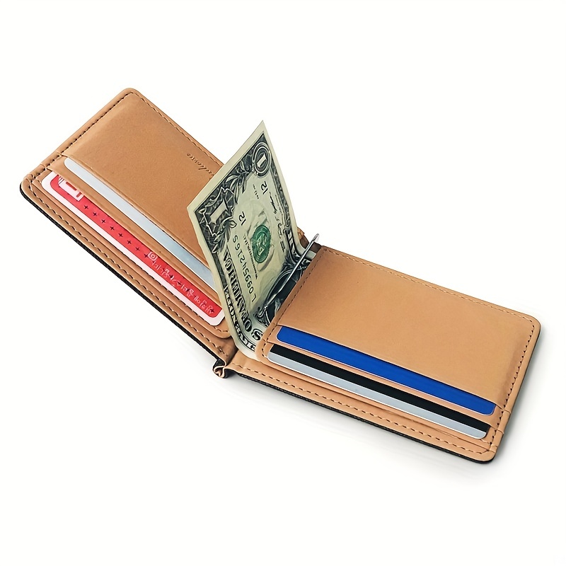 Men's Small Portable Money Clip Multi-card Card Case Bifold Card Holder -  Temu