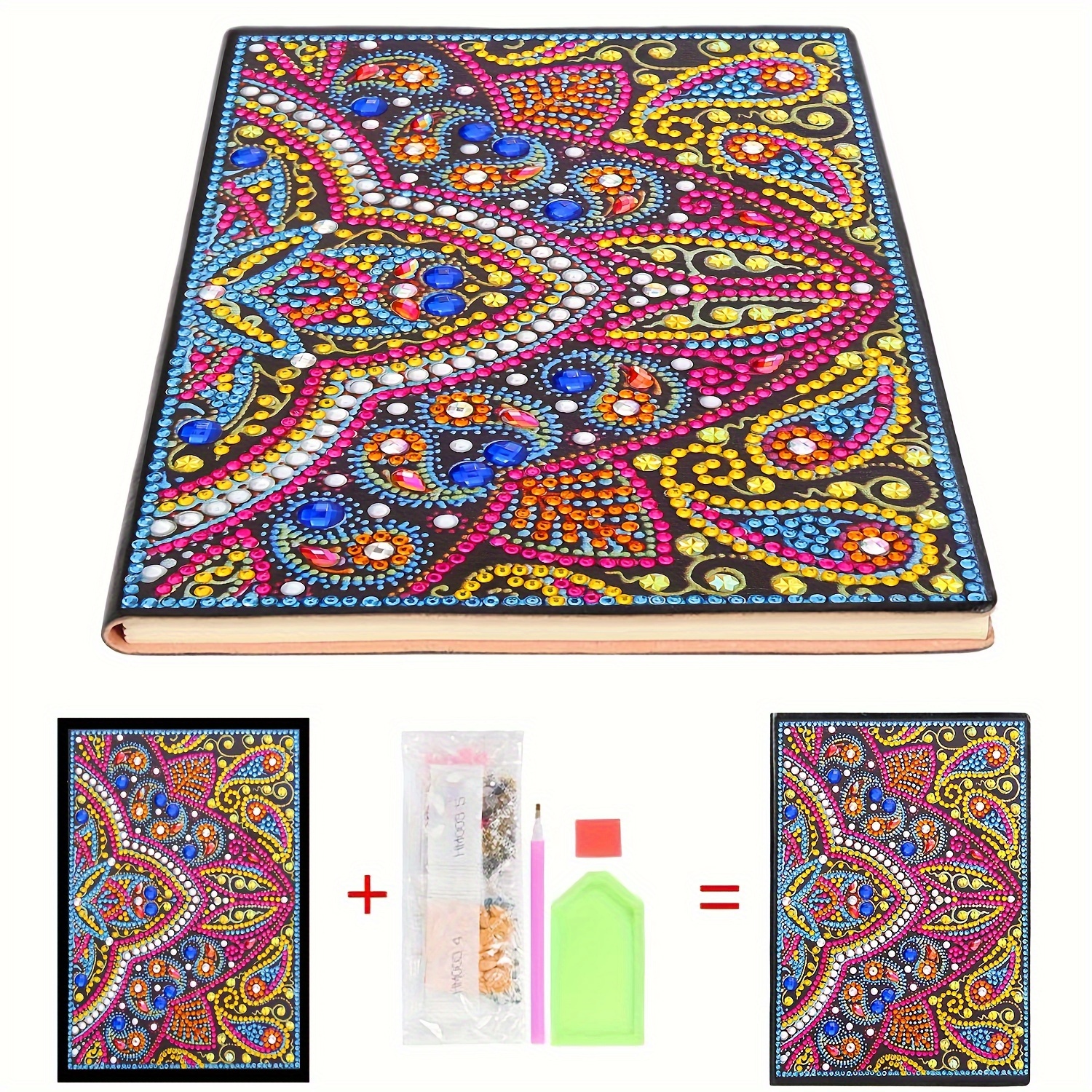 Diamond Painting Notebook Diamond Art Painting Kit Mandala - Temu