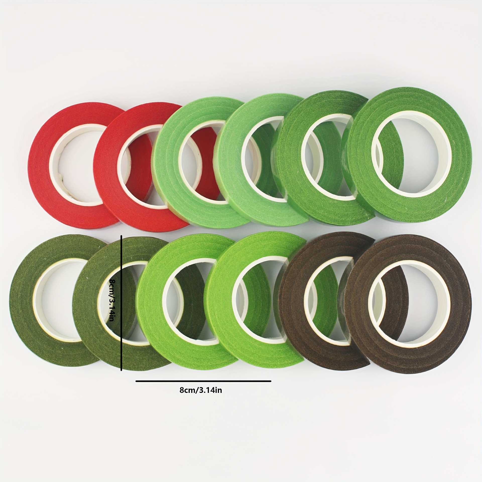 Flower Art Tape Green Paper Tape Diy Flower Art Making Temu