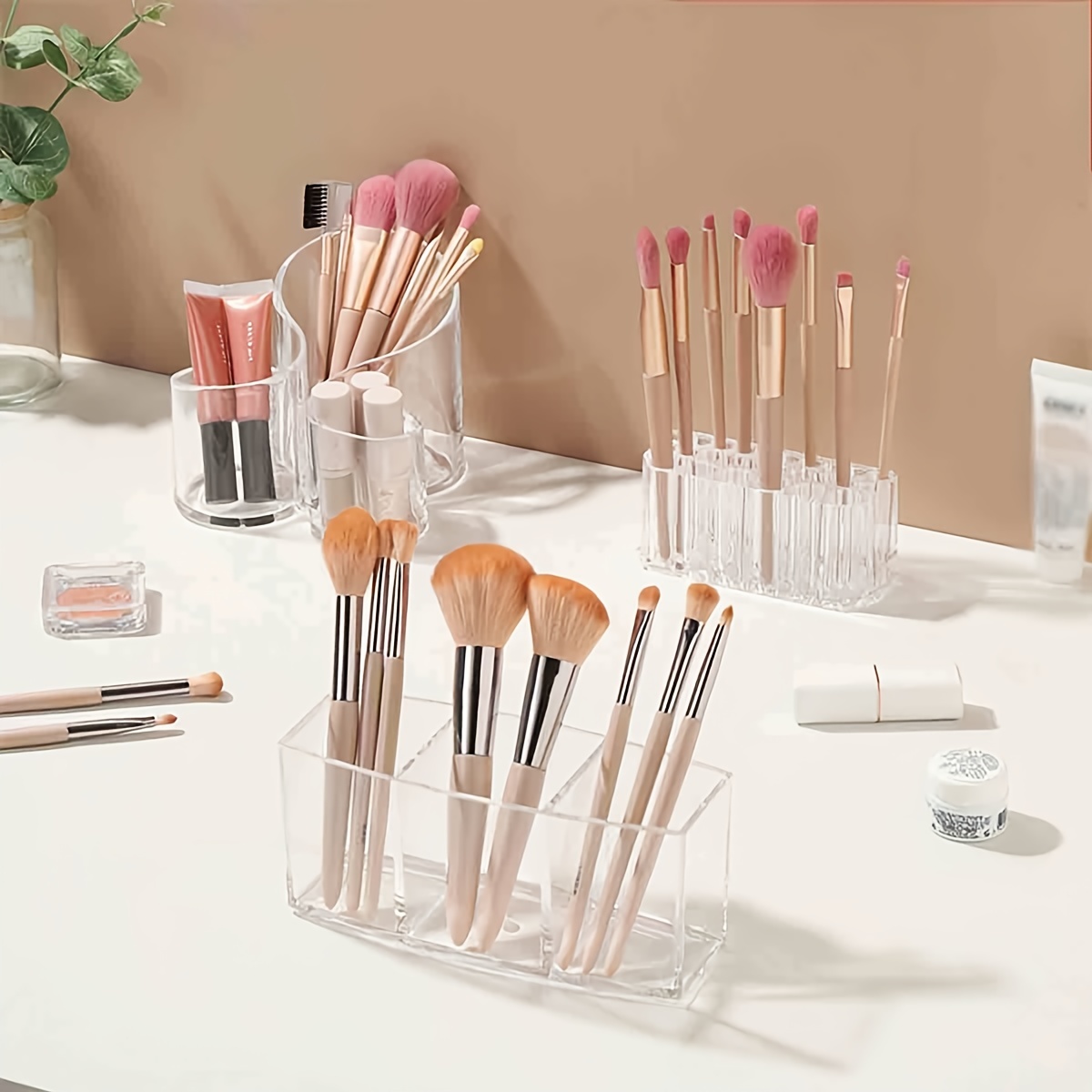 26 Holes Makeup Brush Holder Clear Acrylic Eyeliner Lip Liner Organizer  Cosmetic Beauty Pencils Display Storage Container, Aesthetic Room Decor,  Home Decor, Kitchen Accessories, Bathroom Decor, Bedroom Decor - Temu  United Arab Emirates