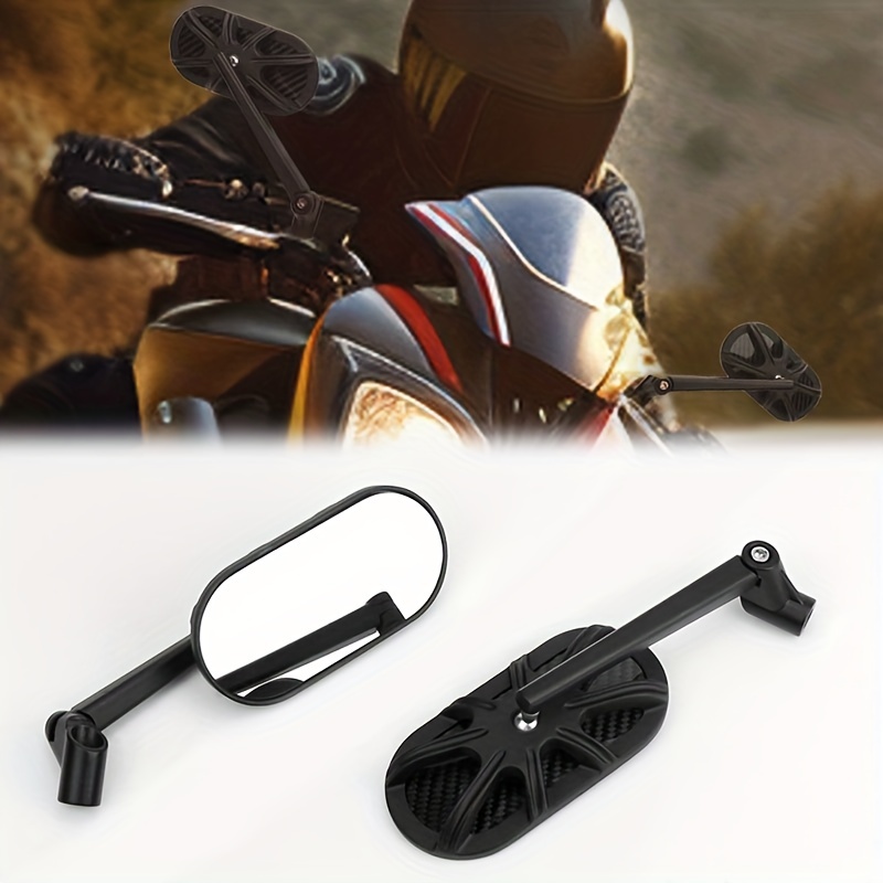 Motorcycle Rearview Mirror Wide-angle Hd Blind Spot Mirror Car Pedal  Electric Bottle General Modified Adjustable Glass Small Round Mirror
