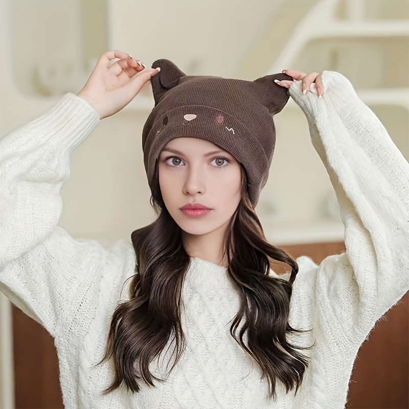 Bonnet oreilles de chat, bonnet chapeau de chat, oreilles de chat
