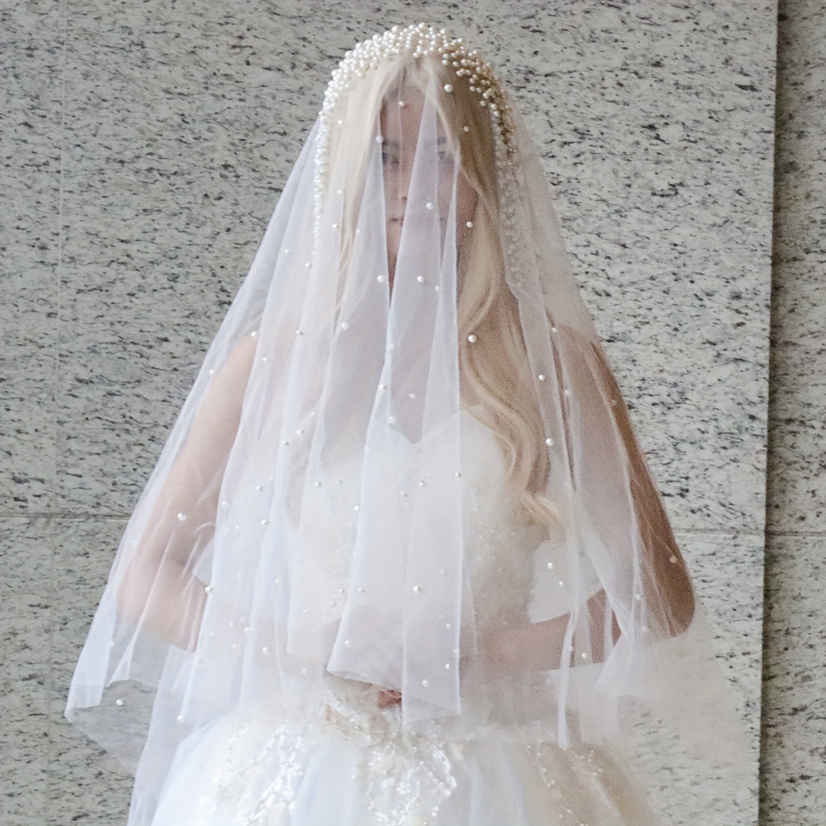 Cathedral Wedding Veil Lace Wedding Veil Lace Trim Bridal Veil 1 Tier  Fingertip One Tier Veil Ivory Wedding Veil Long Bridal Sequins Veil 