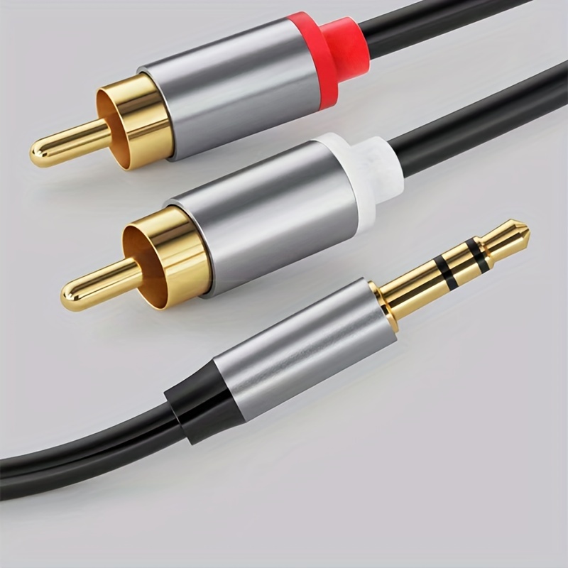 Rca Male Male Cable 2 rca Cable Rca Male Aux Audio Adapter - Temu