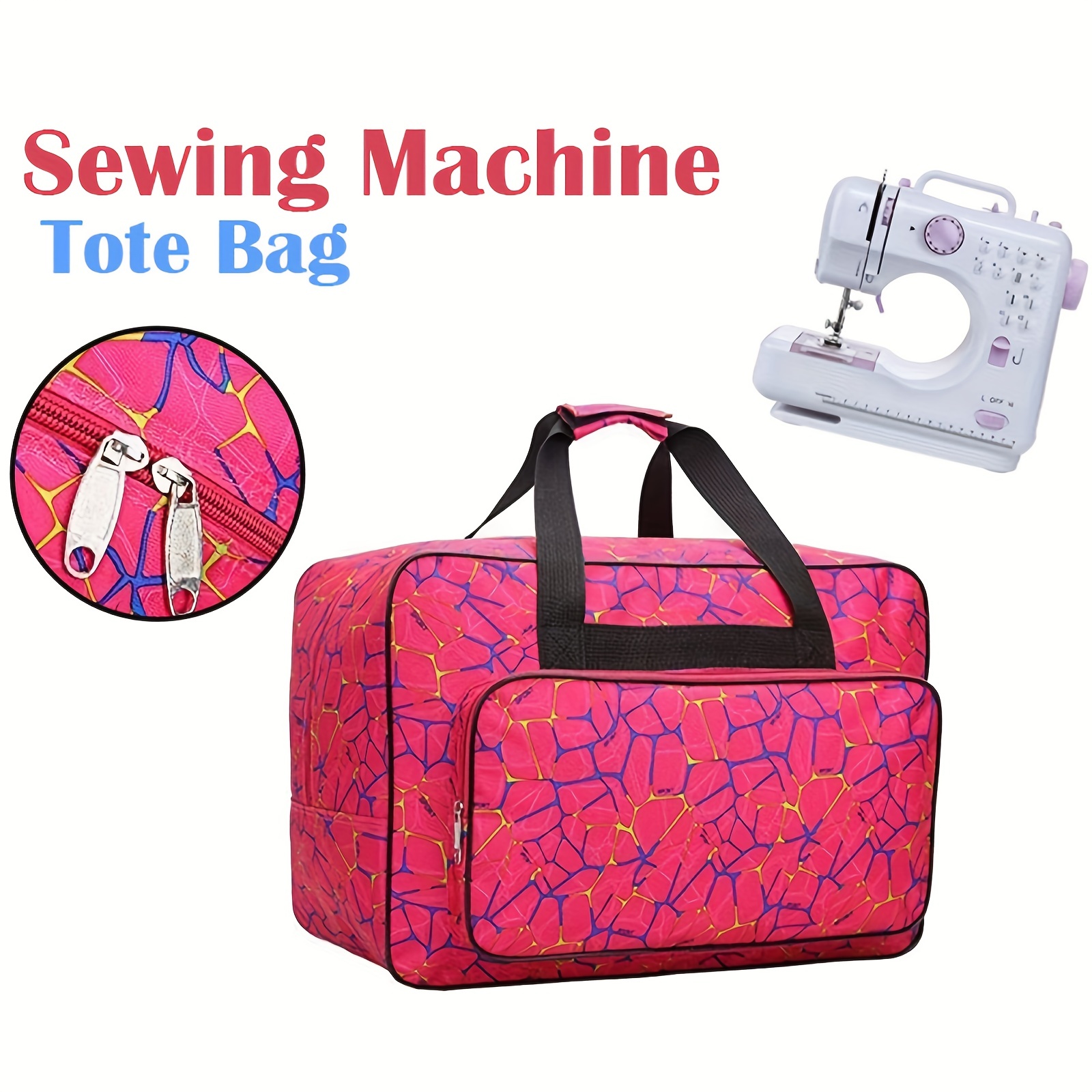 Diy Sewing Machine Storage Bag Carrying Case Tote Bag Nylon - Temu