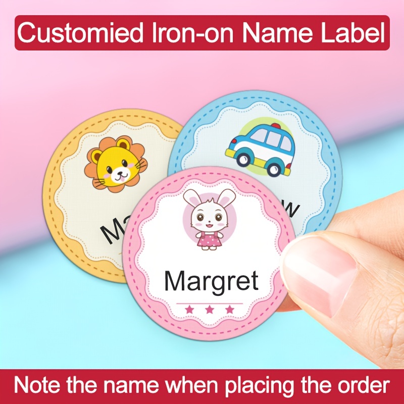 Personalized Iron on Fabric Labels For Clothes Dress Hat - Temu