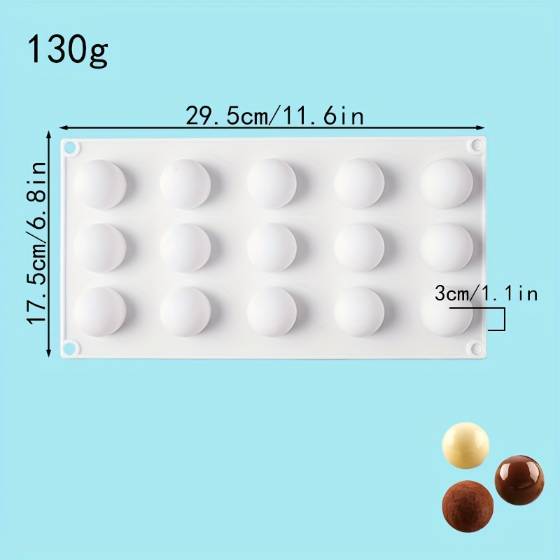 Sphere Molds for Chocolate Small Silicone Molds for Candy Epoxy DIY Clays  Molds Aromatherapy Molds Decoration Easter Eggs Chocolate Fondant Cake Cake