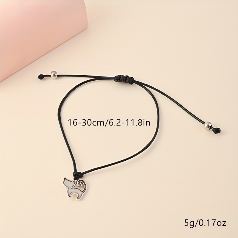 Kitten Braided Bracelet, Cute Gift for Cat Lovers
