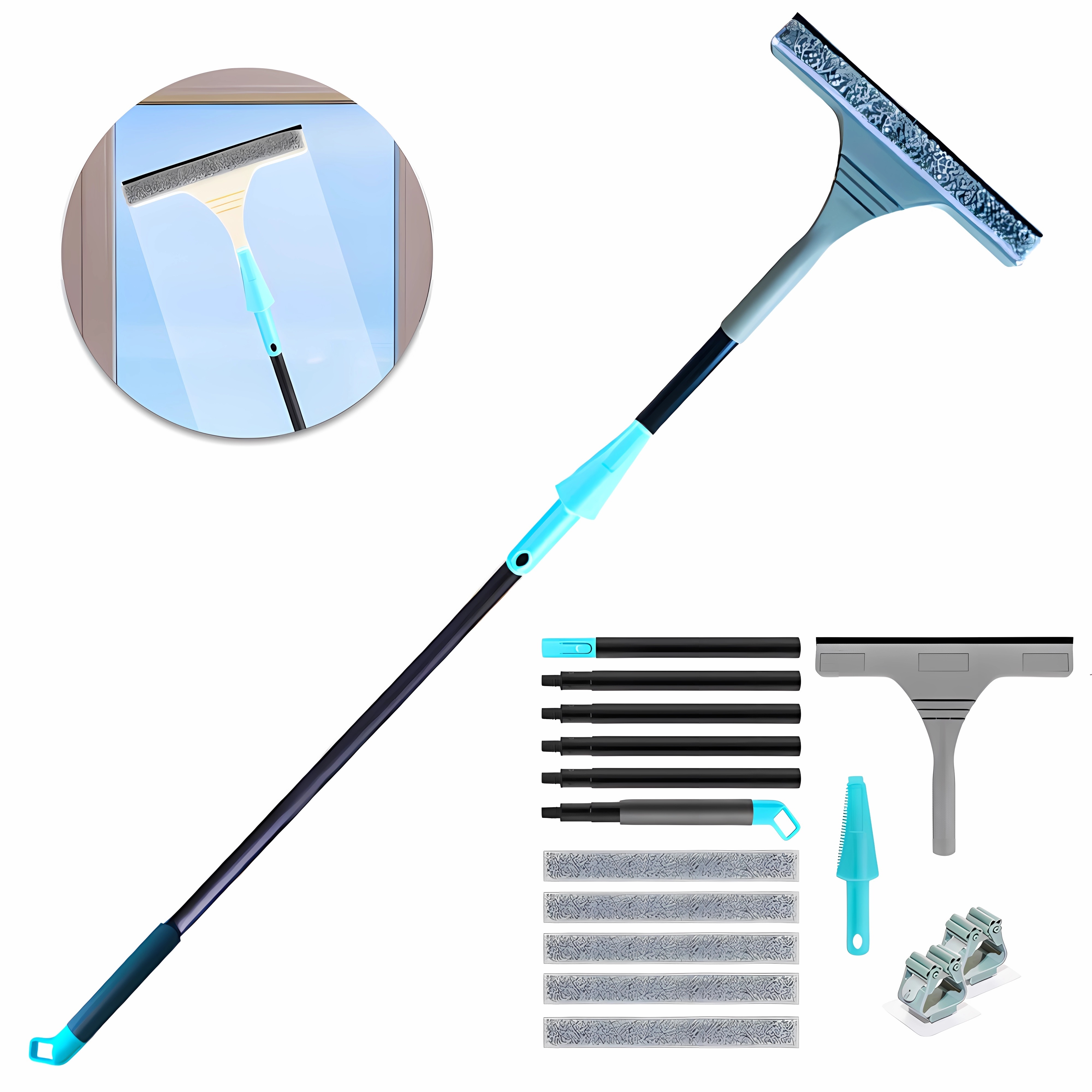 Pequeños cepillos de limpieza para el hogar, juego de 8 piezas con  herramienta de limpieza detallada para ventanas, puertas, botellas,  automóviles y