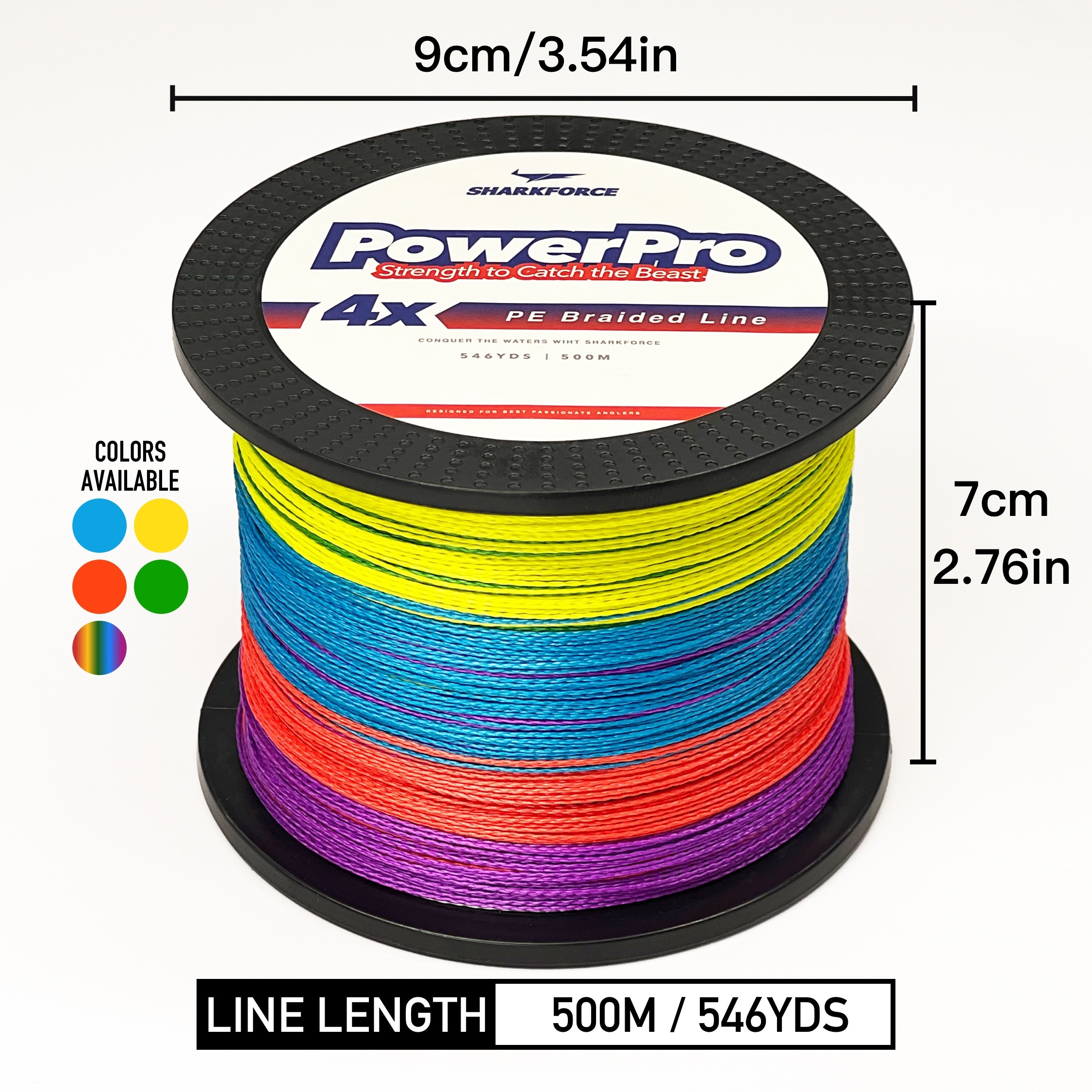 546yds Super Strong Braided Fishing Line 4 Strands Pe Anti - Temu