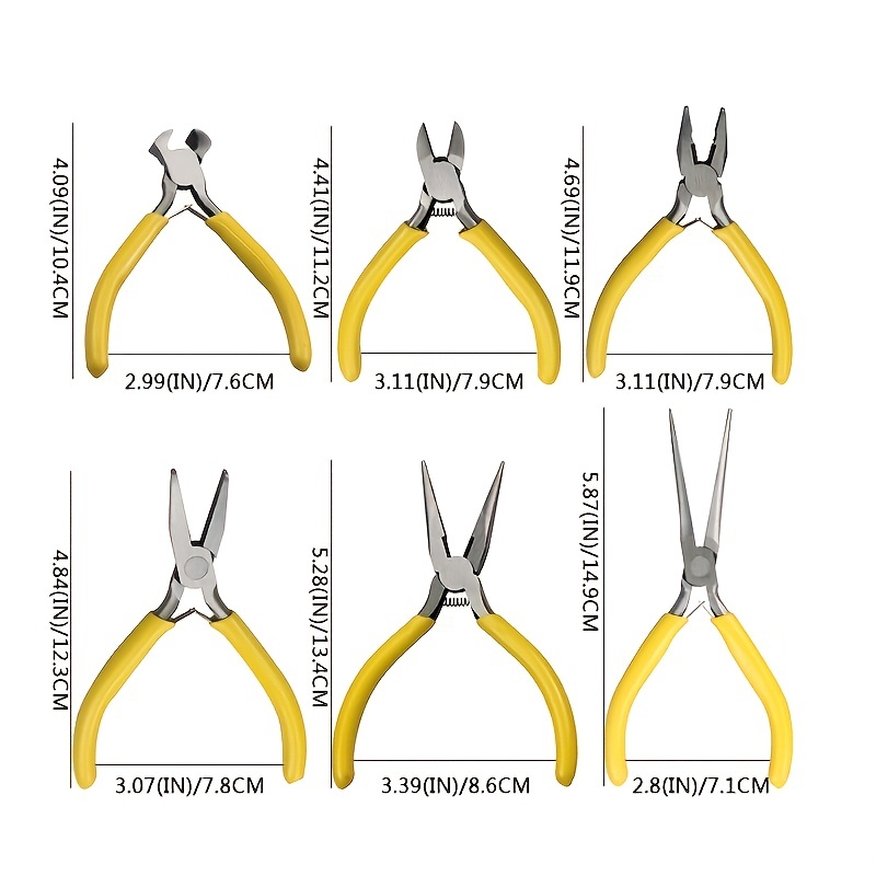 Beaded Tool Diy Jewelry Pliers Tool Set Toothless Round - Temu