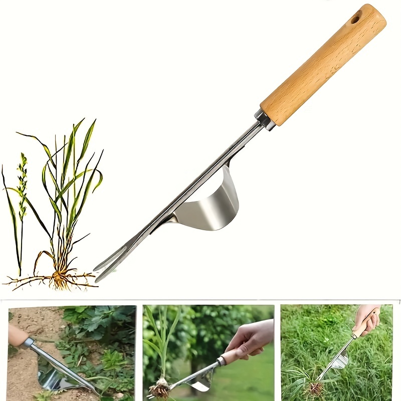 Hand Weeder Tool Manual Weed Puller Garden Weeding Tool Weed Remover Tool  With Ergonomic Handle Manual Root Weeding Fork For Garden Lawn Farmlan -z