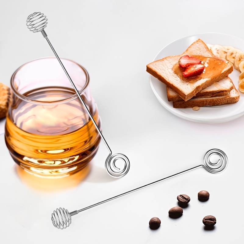 Stainless Steel Handle Honey Mixing Spoon Stirrer Coffee Tea Stirring Spoon