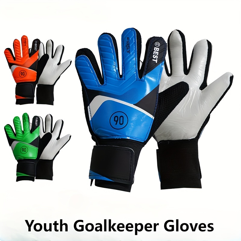 Guantes de portero de fútbol, guantes de portero de látex para niños,  guantes protectores deportivos antideslizantes para fútbol, equipo de  protección