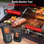 upgrade your bbq game get perfectly cooked meats every time with the thermopro tp08b 500ft wireless meat thermometer