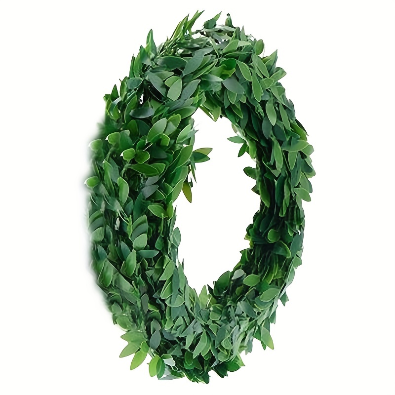 Lioobo Yards Artificial Ivy Garland Foliage Green Leaves Fake Vine Leaf Hanging Plants for Wedding Party DIY Headbands, Gold