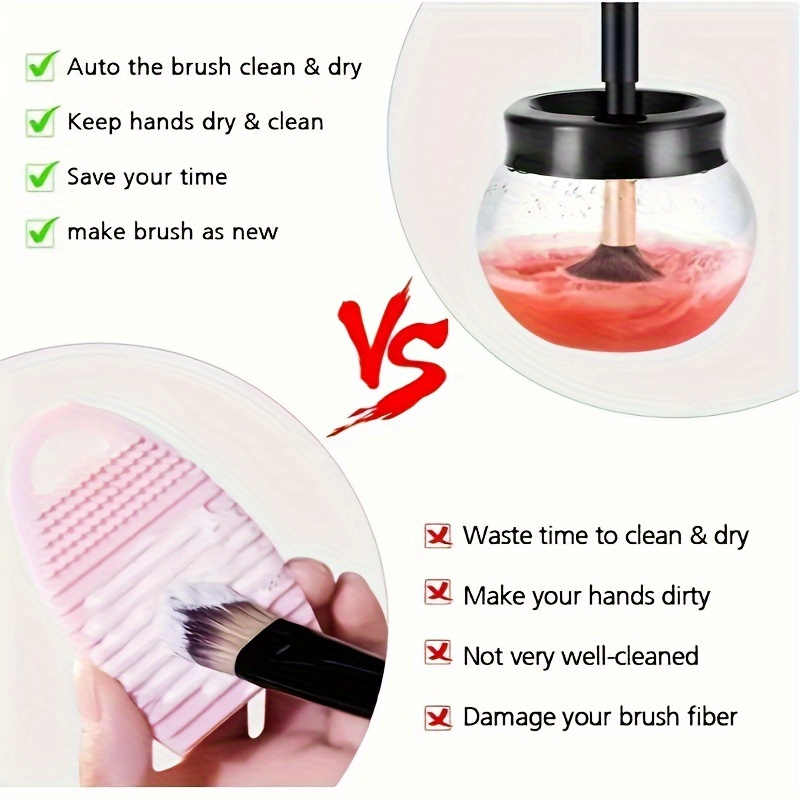 10 Seconds Fast Dry Makeup Brush Cleaner And Dryer - Temu