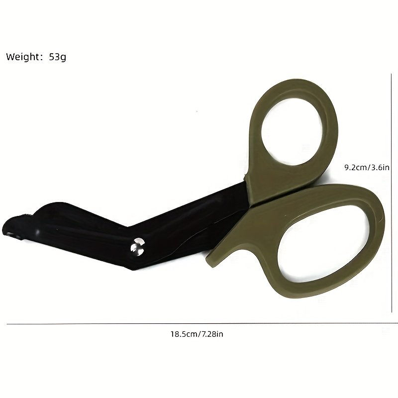 2 Pcs of Tactical Military EDC Medical Scissors EMT Trauma Shears First Aid  &Paramedic Bandage Emergency Multi Functional Shears