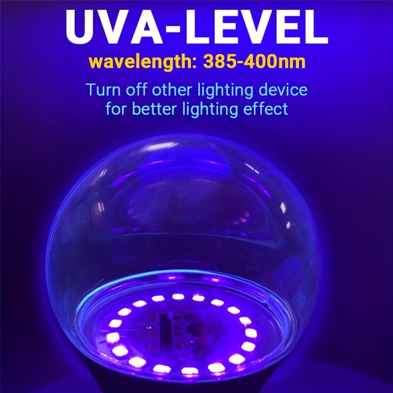 Lee Lighting AC90-265V - Bombilla de luz negra, 12 W, luz ultravioleta  ultravioleta