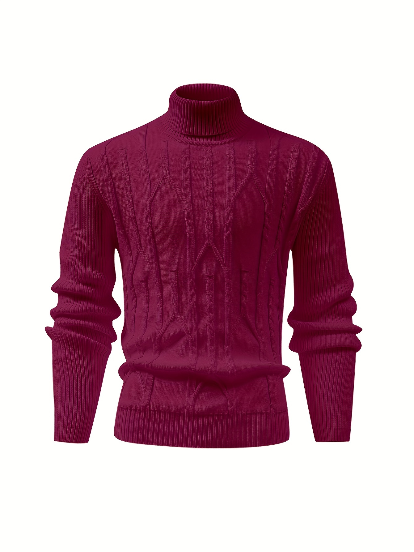 Cool Retro Knitted Sweater Men Men's Casual Retro Cable - Temu
