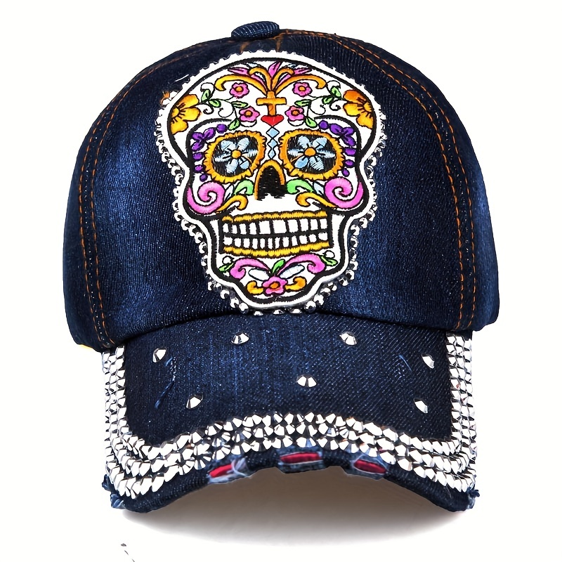 Cap - Rhinestone Sugar Skull