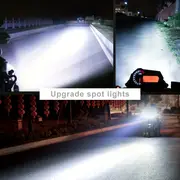 2pcs Motorcycle Spotlight, Universal LED Fog Lights, For Bike ATV UTV,60W LED Light, With 6 Light Beads 3 Modes Switch, Waterproof Headlights details 7