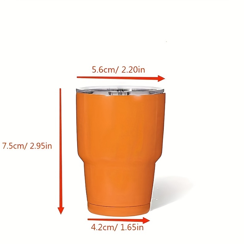 3pc Mini Stainless Steel Vacuum Cup 60ml Portable Lightweight Mug Cup