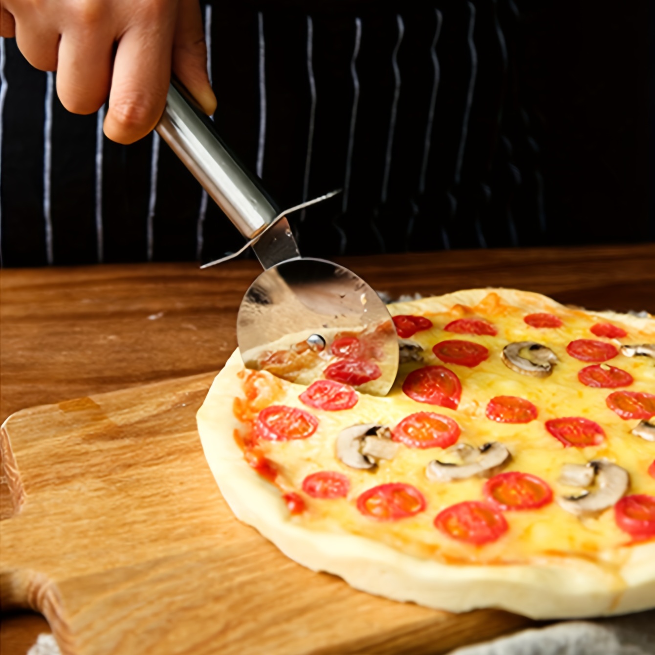 Ciseaux à pizza professionnels à lame tranchante en acier inoxydable, coupe- pizza, coupe facile, outils de tranchage de spatule - AliExpress