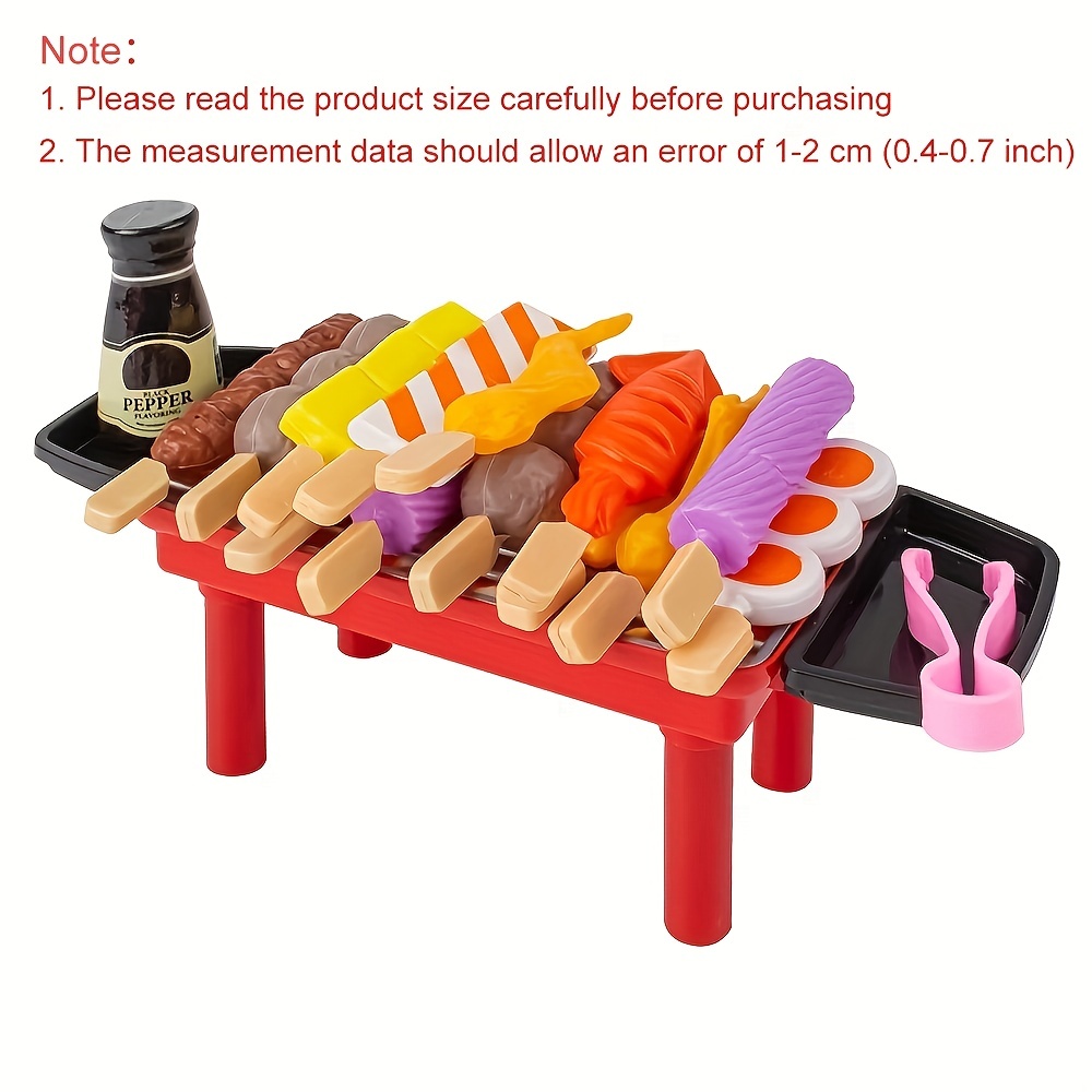 Kitchen BBQ Playset Play Role Game Barbecue Grill Toy for Toddlers