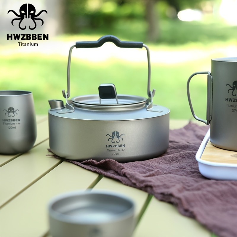 Hwzbben Pure Titanium Outdoor Kettle Lightweight And Durable - Temu