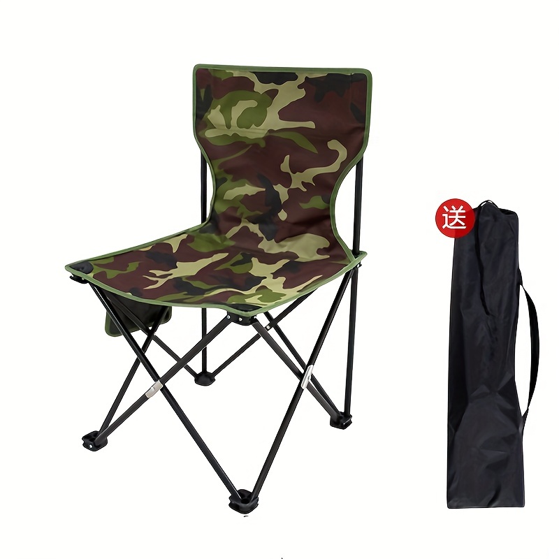 Chaise d'extérieur Portable et pliante, avec sac de rangement