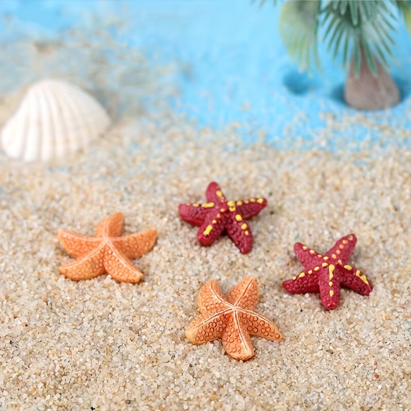 Juego de 21 adornos de estrellas de mar, decoración de estrella de mar, red  de peces de mar, estrella de mar, decoración de pared, decoración náutica
