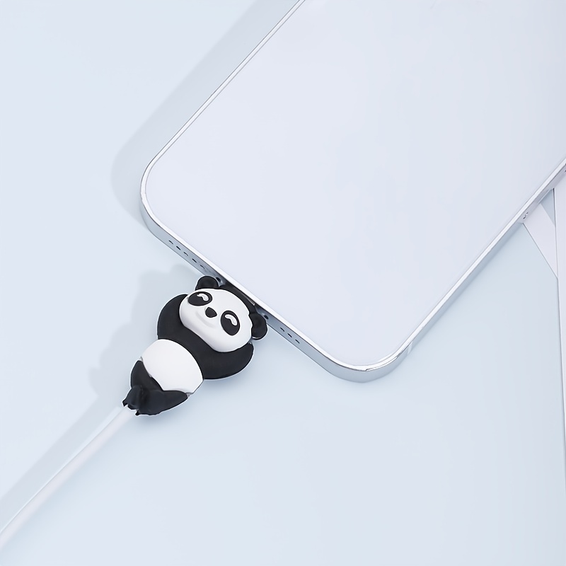 2 protège-câble téléphone Panda/Castor