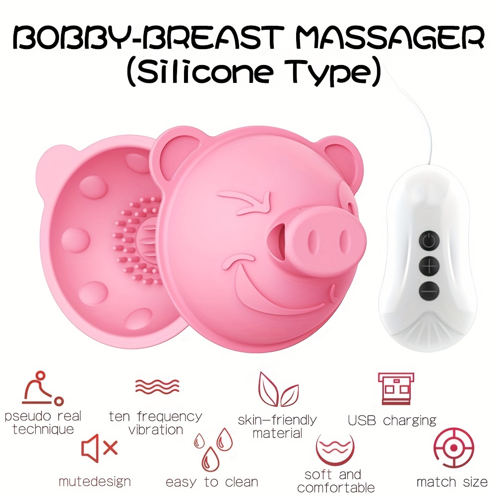 Breast Sucker Massage Pump Vibration Nipple Massage Cup Breast Enlarge  Massager