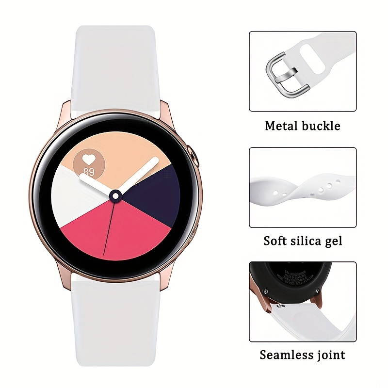 Color changing 20mm 22mm Transparent Silicone Band for Samsung