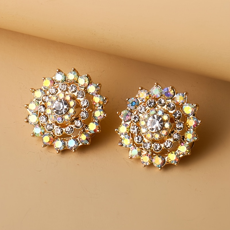 Korean Design Elegant Handmade Crystal Earring Jewelry Accessories