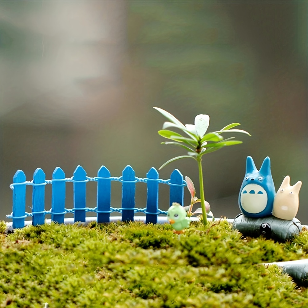 120cm Mini clôture Barrière Bricolage Miniature Fée Jardin Clôture  Artisanat en Bois Figurine